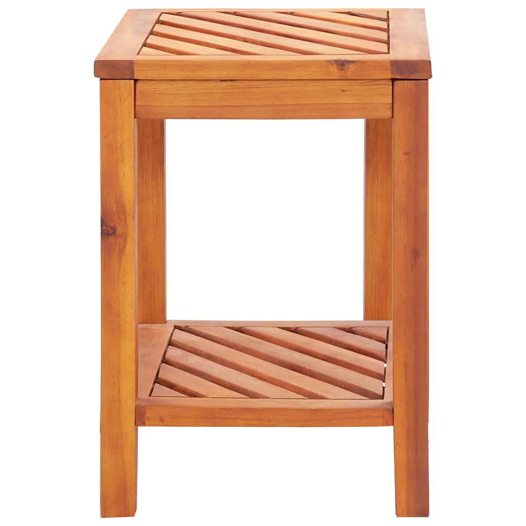 vidaXL Side Table Solid Acacia Wood 17.7"x13"x17.7"-1