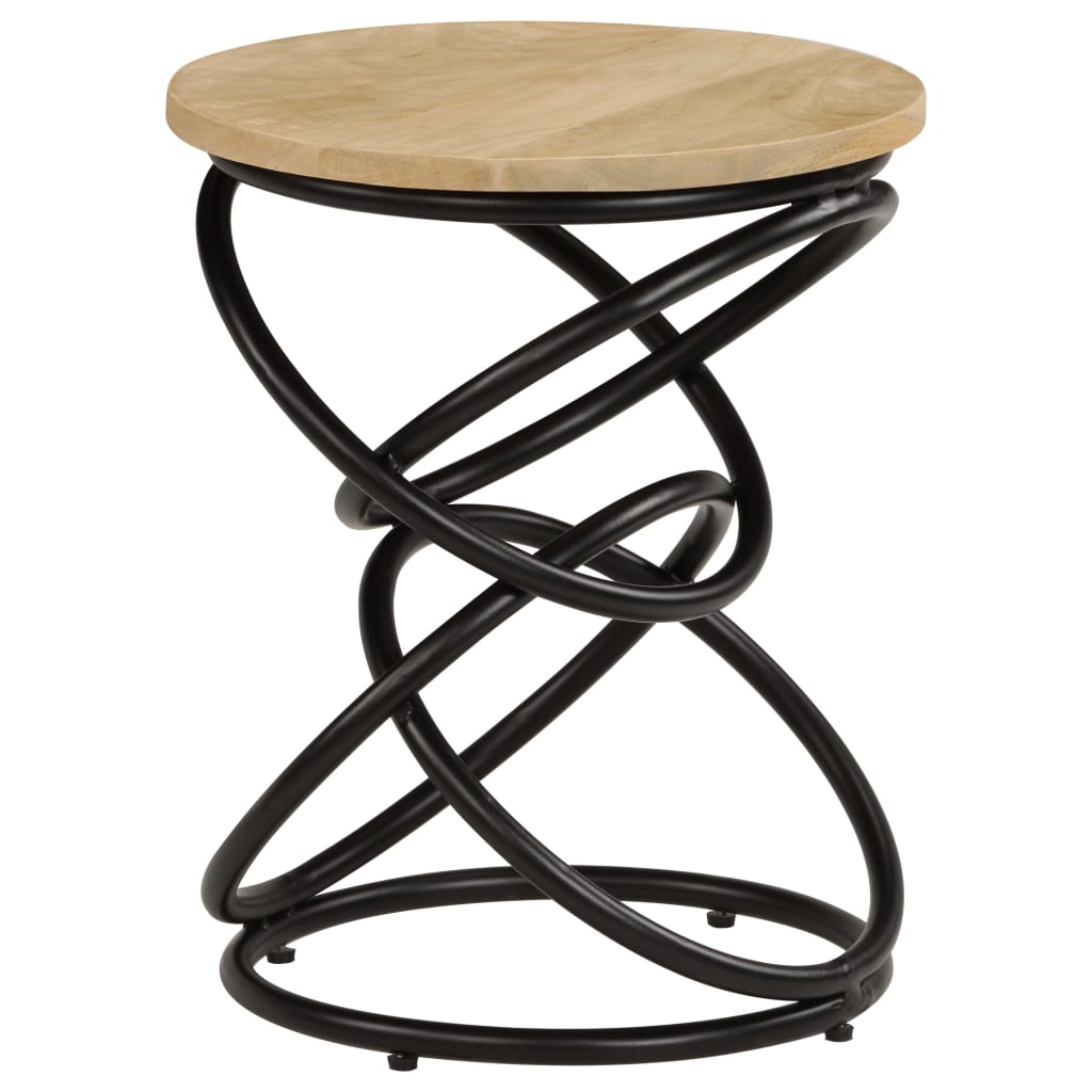 vidaXL End Table Solid Mango Wood 15.7"x19.7"-1