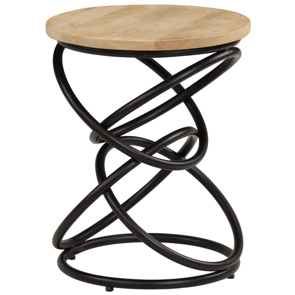 vidaXL End Table Solid Mango Wood 15.7"x19.7"-0