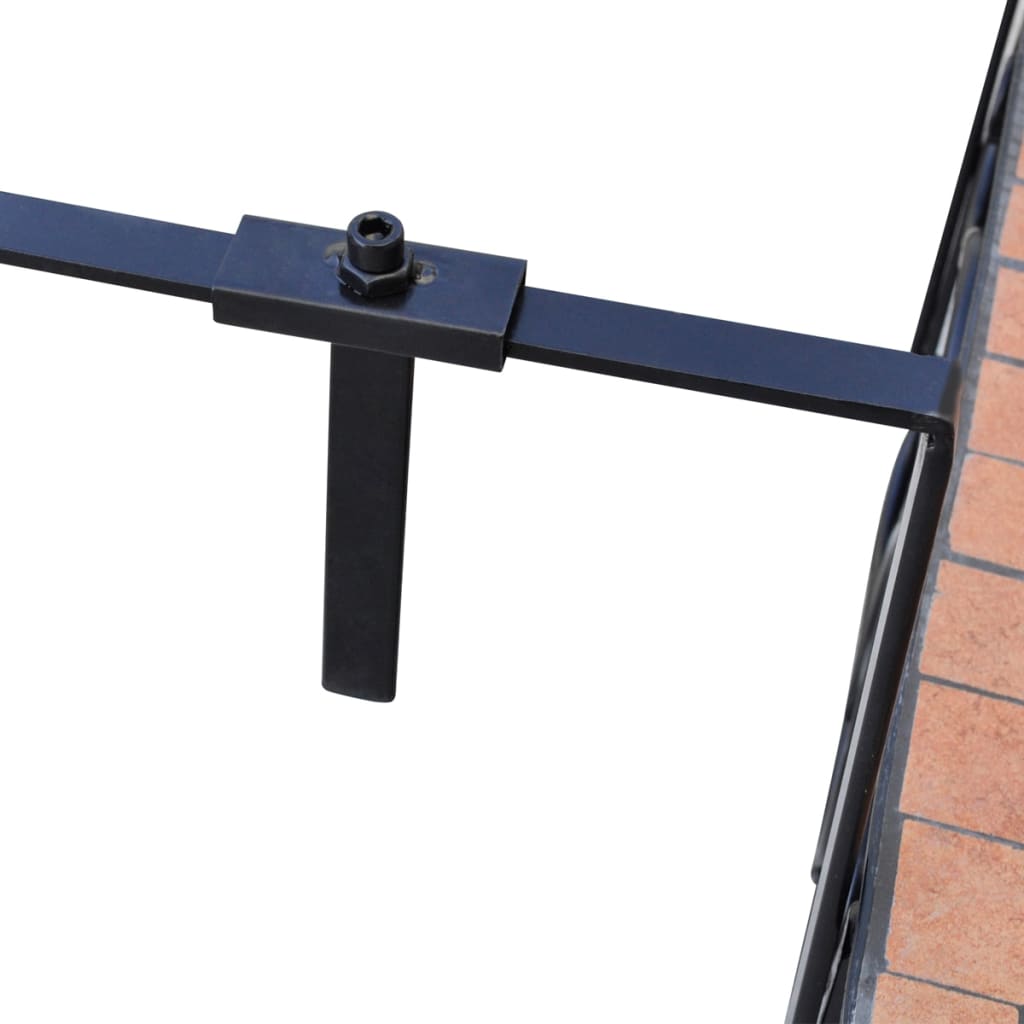 vidaXL Hanging Balcony Table Folding Outdoor Table for Balcony Garden Mosaic-8