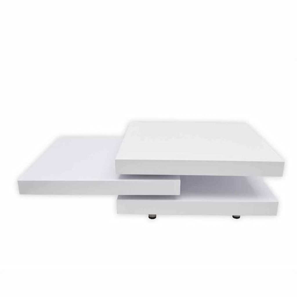 vidaXL Coffee Table 3-Tier End Extendable Side Sofa Table for Living Room-3