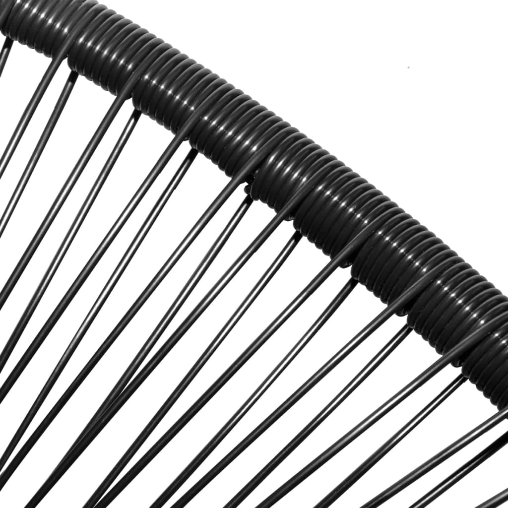 vidaXL Patio Moon Chair Outdoor Acapulco Chair with Steel Frame Poly Rattan-7