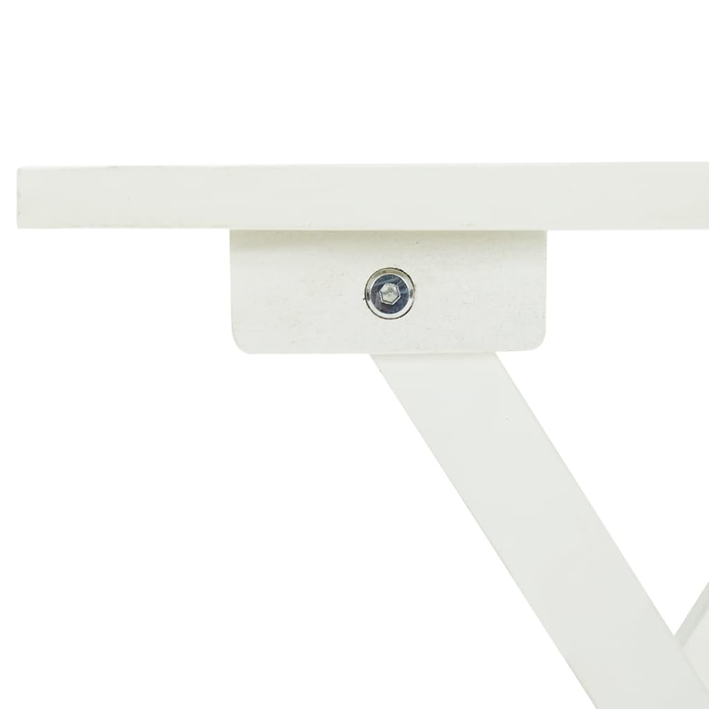 vidaXL Bistro Table Outdoor Side Table Folding Patio Table Solid Acacia Wood-6