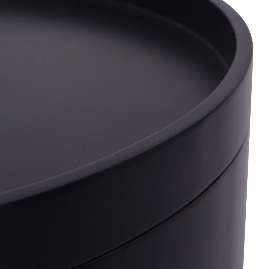 vidaXL Side Table Sofa End Table Accent Coffee Table with Serving Tray Round-4