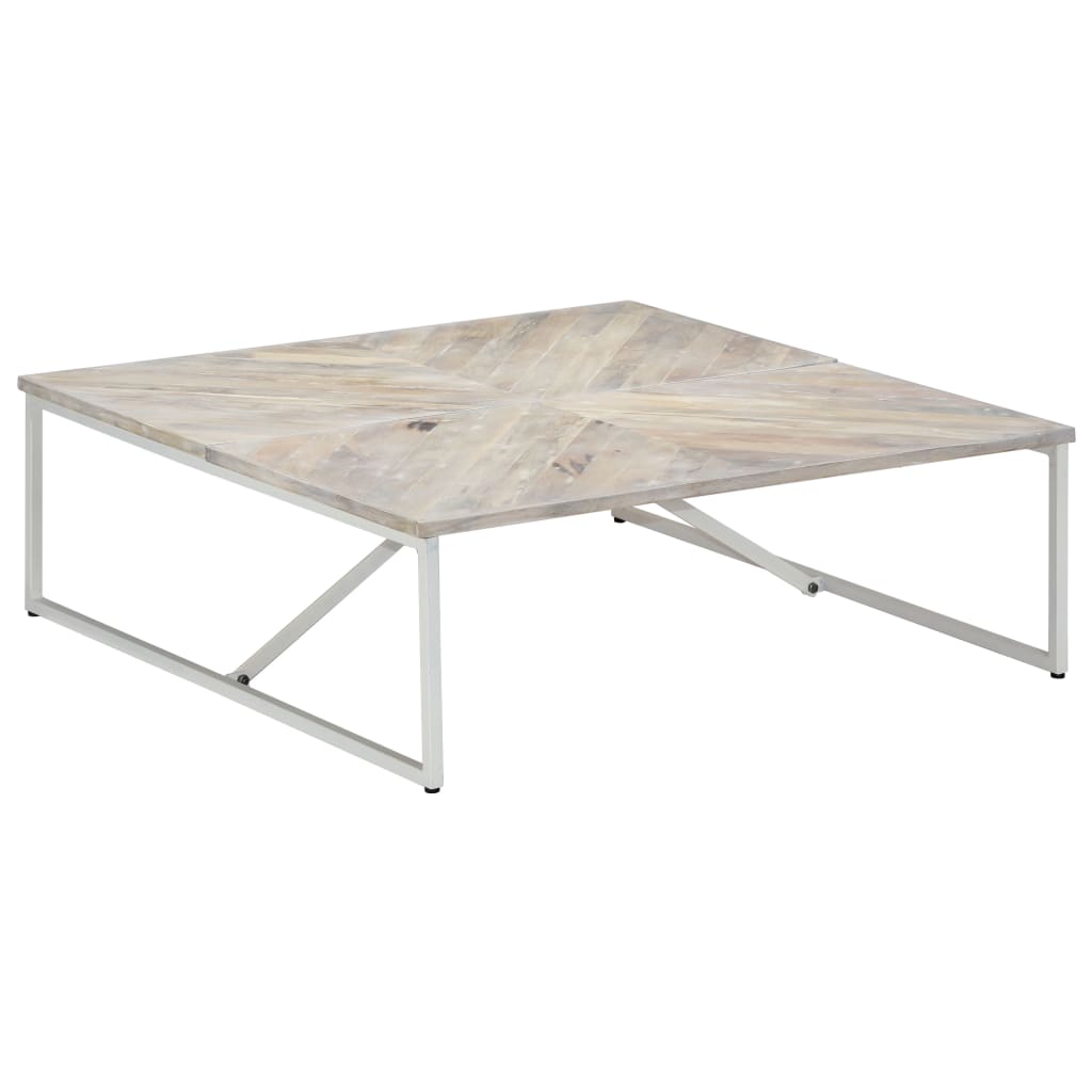 vidaXL Coffee Table End Table Living Room Side Sofa Table Solid Wood Mango-0