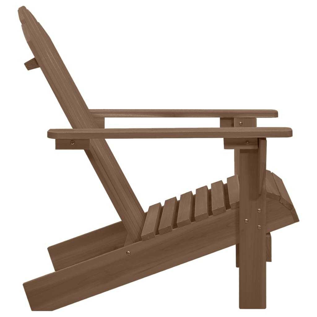 vidaXL Patio Chair Lawn Patio Adirondack Chair for Outdoor Porch Garden Wood-18