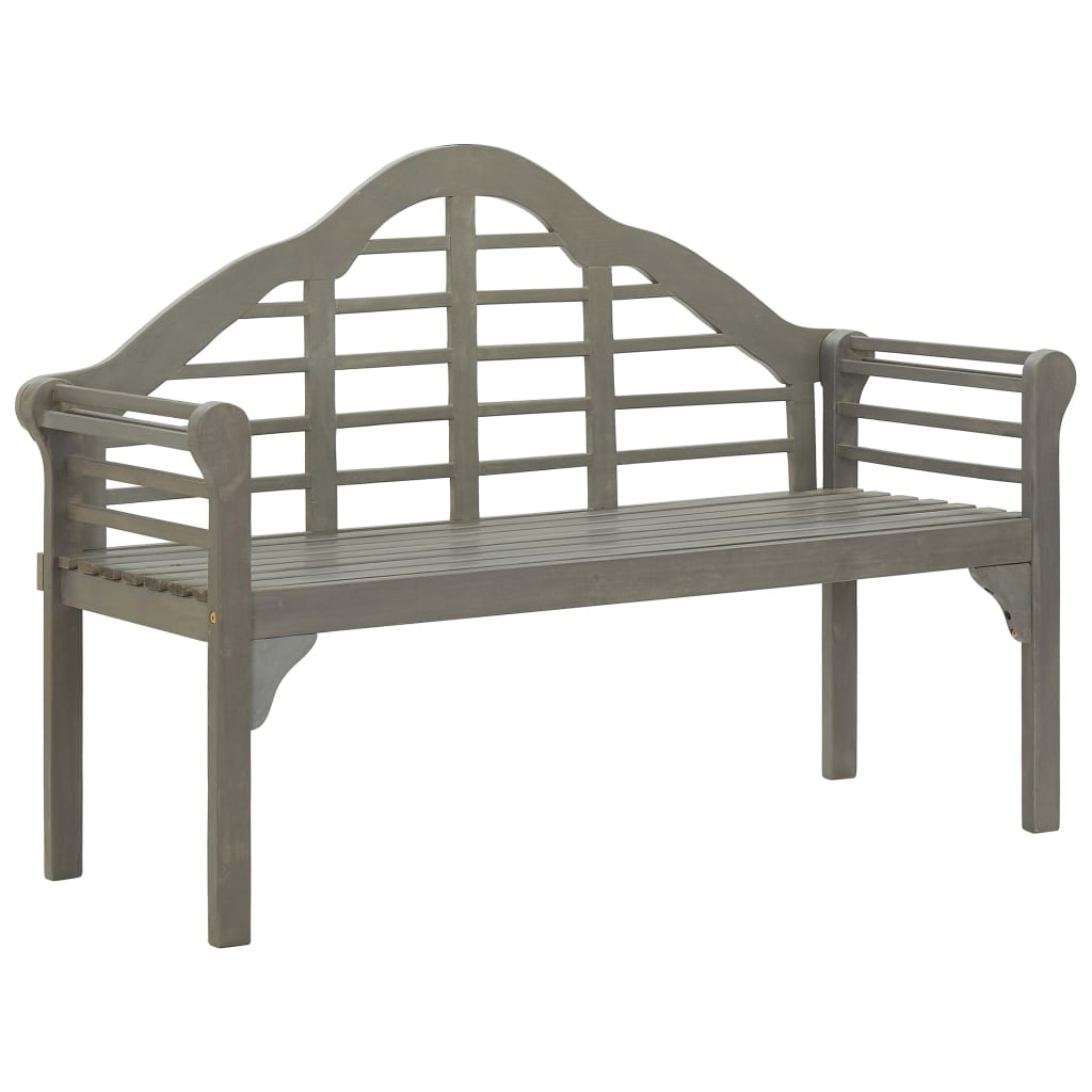 vidaXL Patio Queen Bench Wooden Outdoor Bench with Armrests Solid Wood Acacia-6