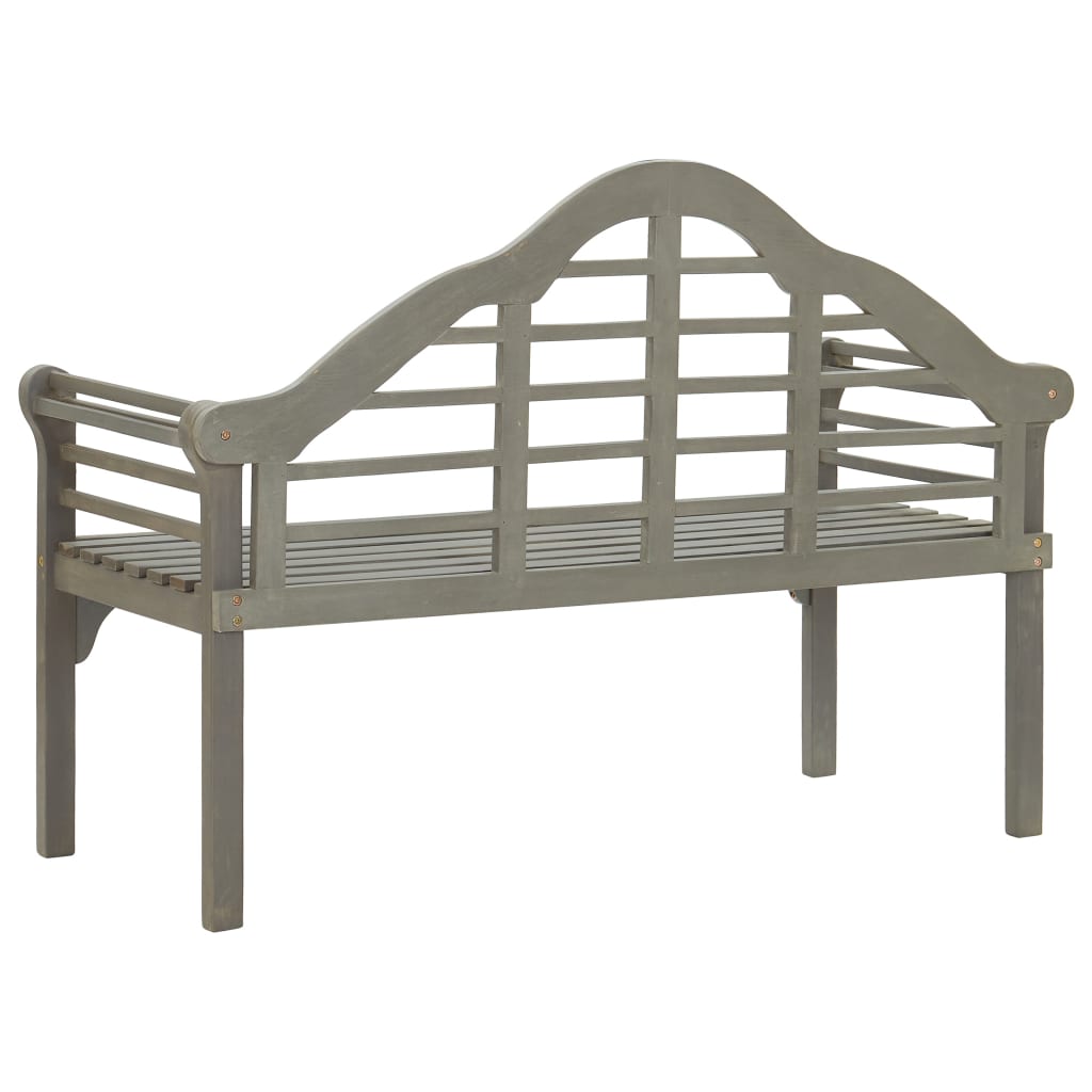 vidaXL Patio Queen Bench Wooden Outdoor Bench with Armrests Solid Wood Acacia-9