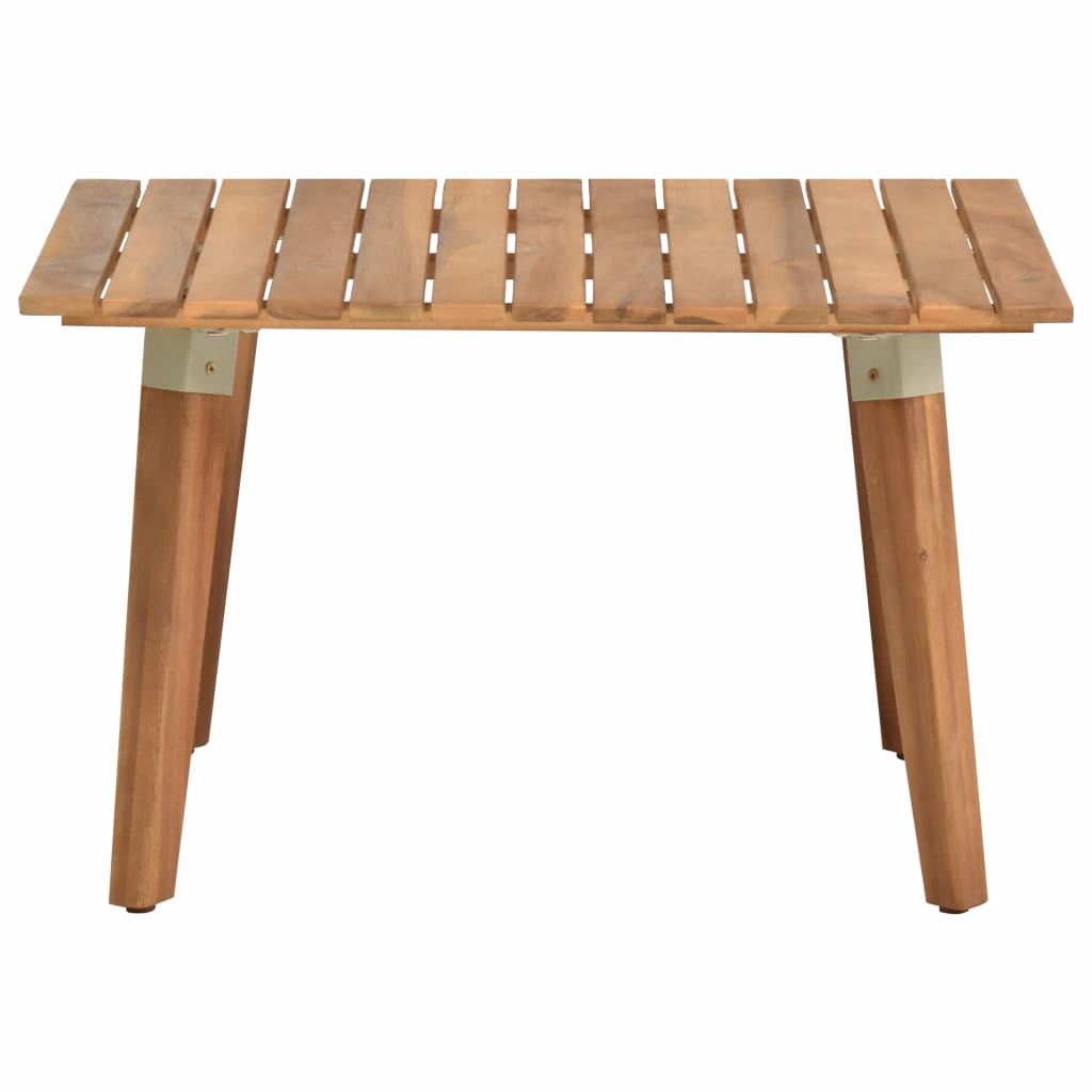 vidaXL Patio Coffee Table 23.6"x23.6"x14.2" Solid Acacia Wood-1