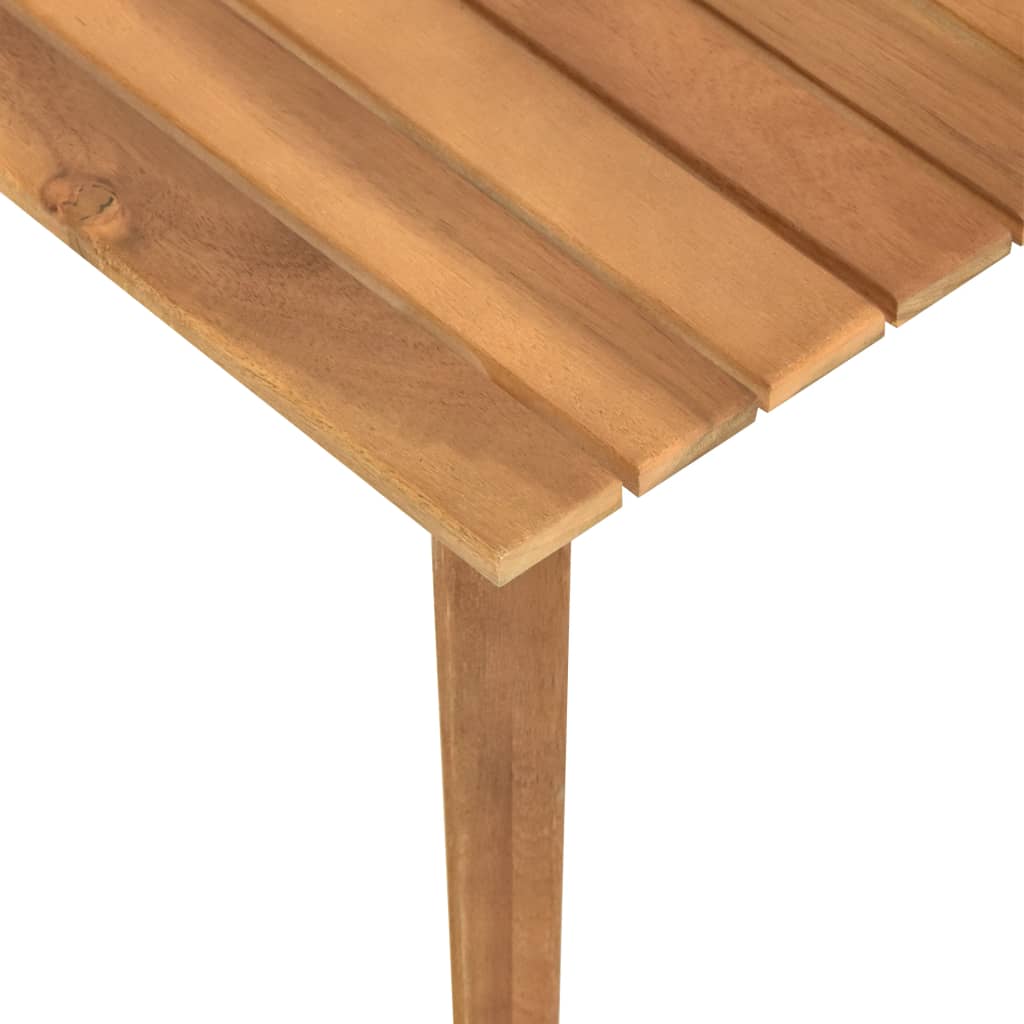 vidaXL Patio Coffee Table 23.6"x23.6"x14.2" Solid Acacia Wood-3