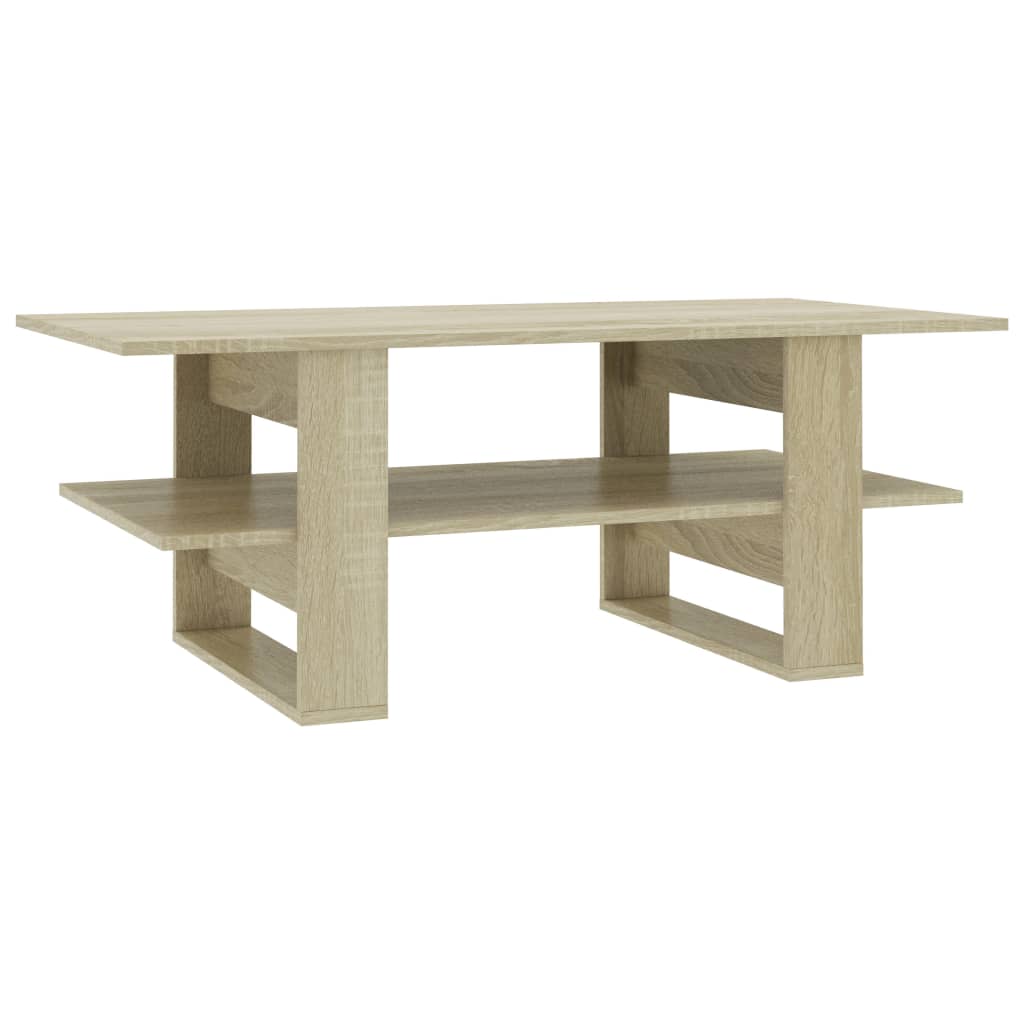 vidaXL Coffee Table End Table Side Sofa Table with Storage Engineered Wood-31