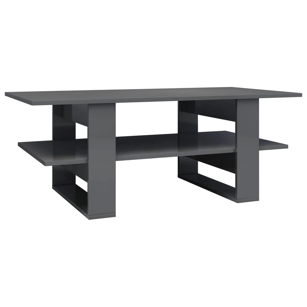 vidaXL Coffee Table End Table Side Sofa Table with Storage Engineered Wood-20