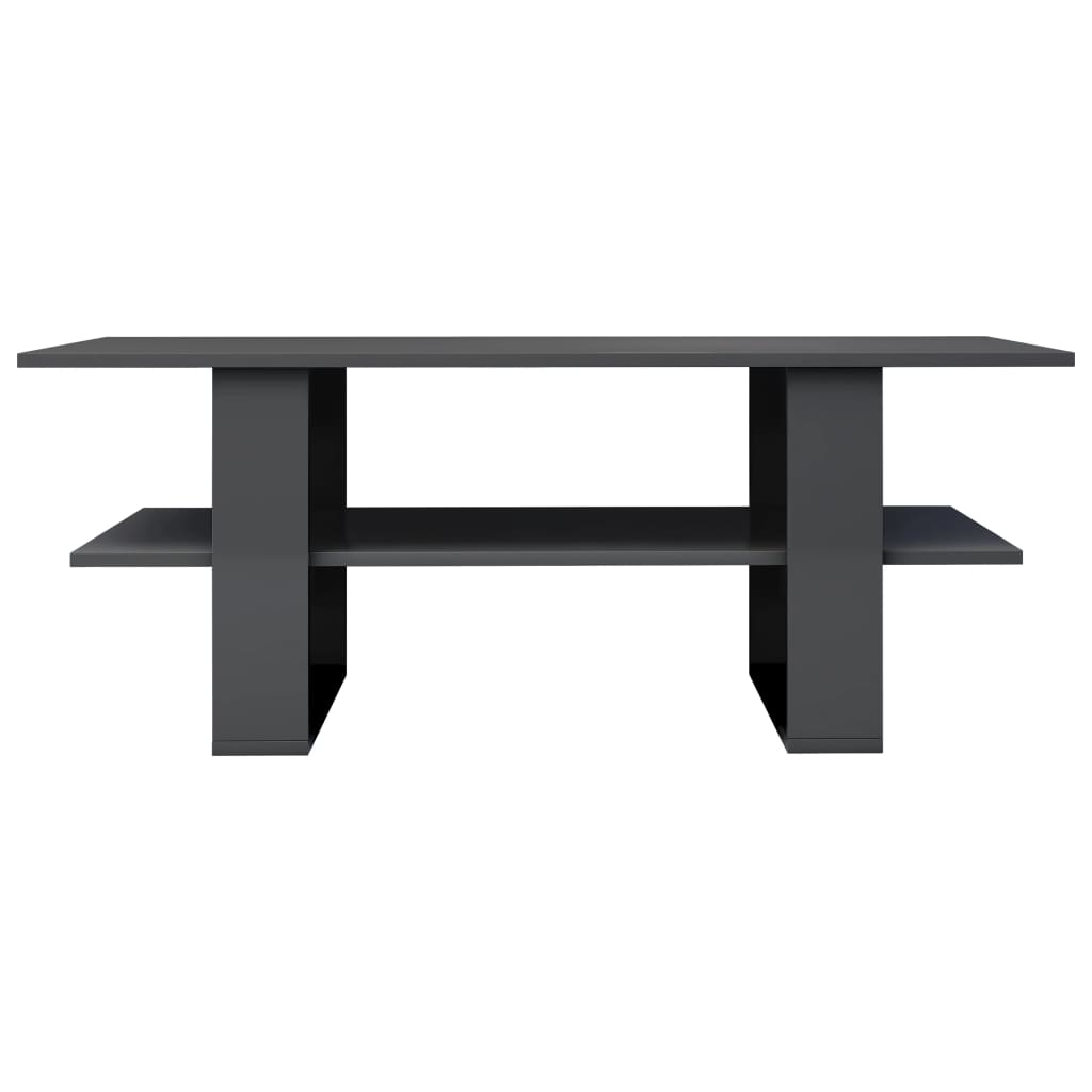vidaXL Coffee Table End Table Side Sofa Table with Storage Engineered Wood-40