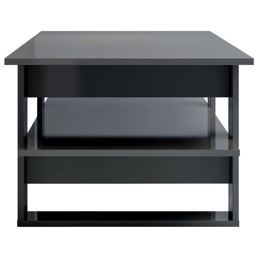vidaXL Coffee Table End Table Side Sofa Table with Storage Engineered Wood-45