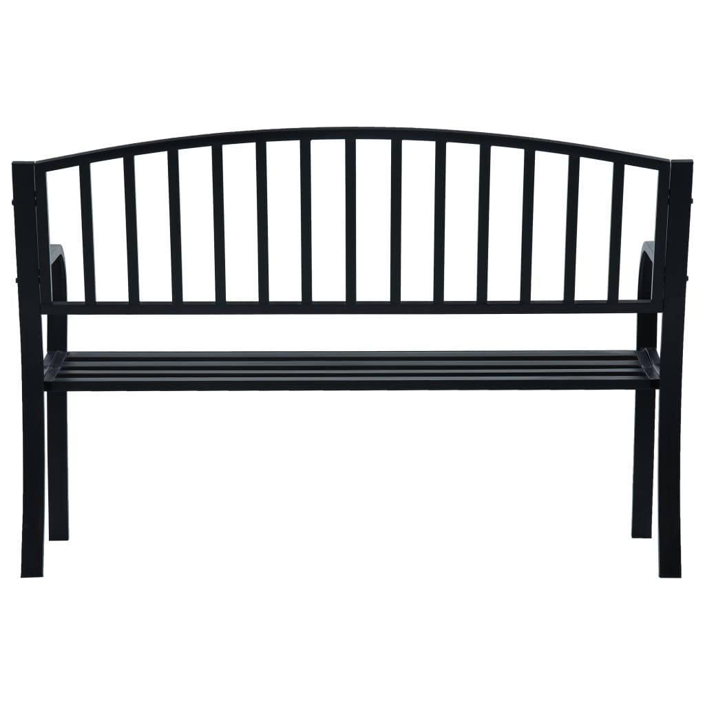 vidaXL Outdoor Patio Bench Garden Park Steel Bench for Outdoor Backyard Steel-9