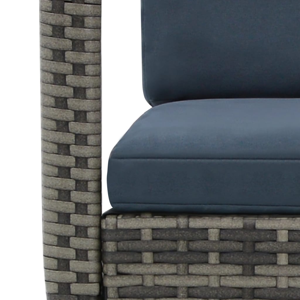 vidaXL Outdoor Rocking Chair Brown Poly Rattan-9