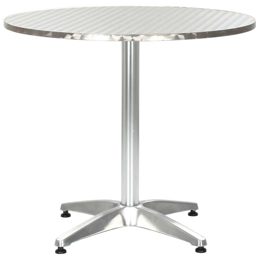 vidaXL Bistro Table Outdoor Side Table Garden Porch Deck Furniture Aluminum-12