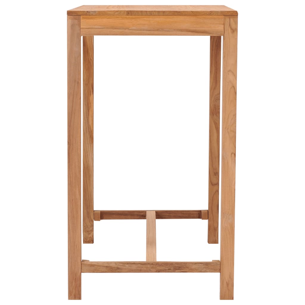 vidaXL Patio Bar Table Outdoor Counter Pub Table for Garden Solid Wood Teak-2
