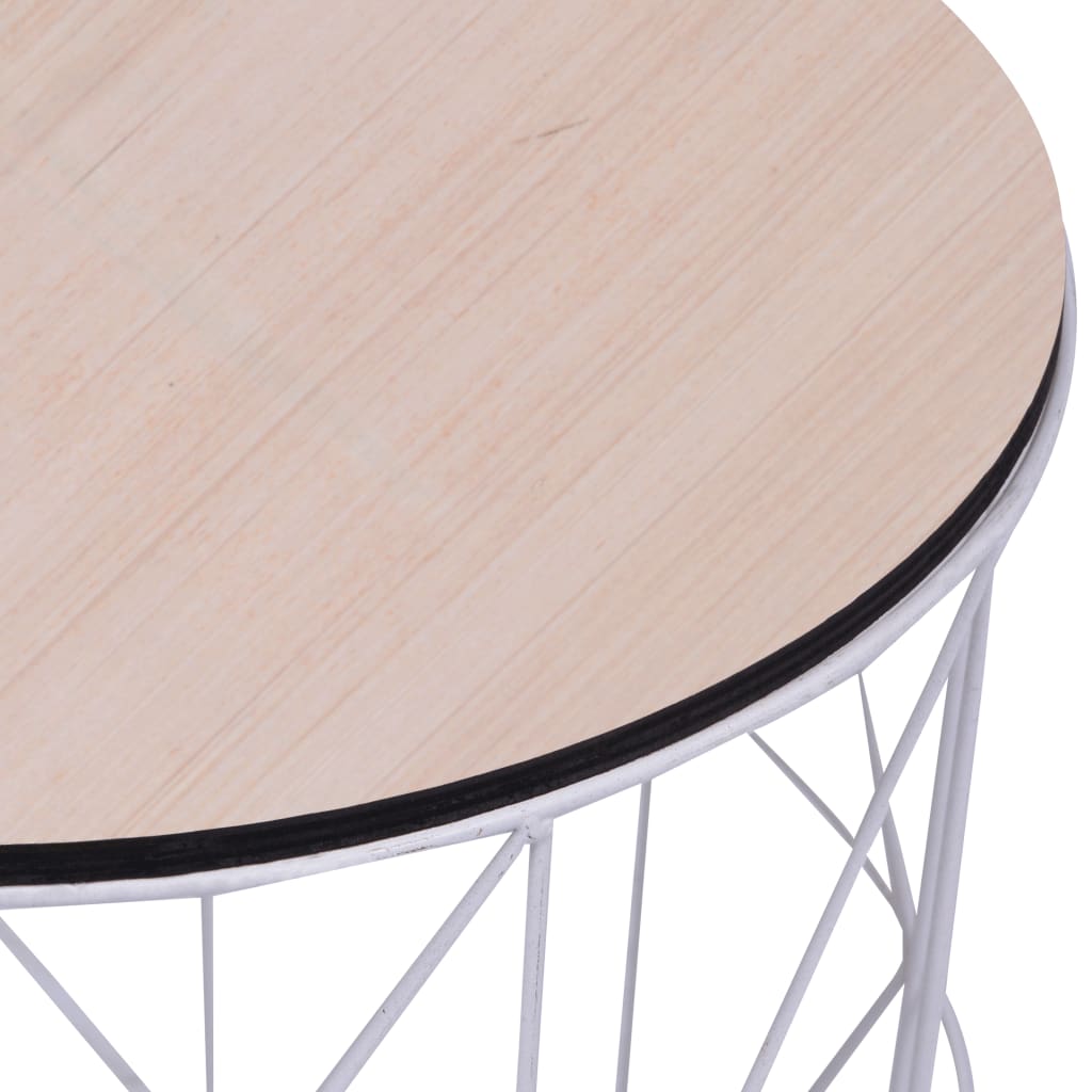 vidaXL Coffee Table Round End Table Side Sofa Table Living Room Furniture-2