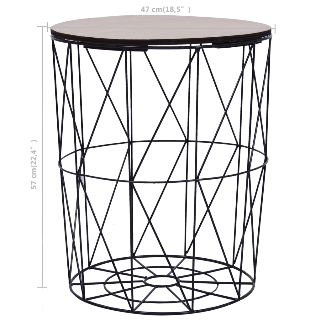 vidaXL Coffee Table Round End Table Side Sofa Table Living Room Furniture-14