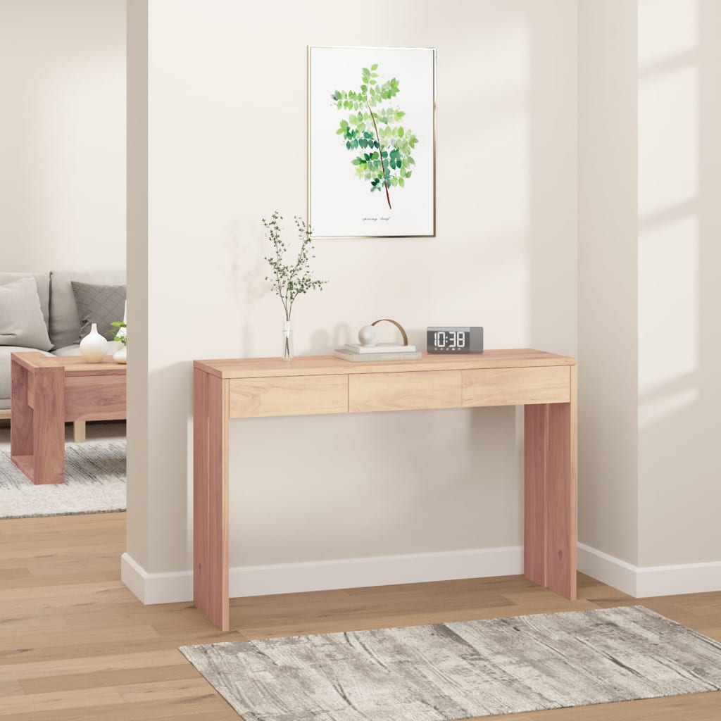 vidaXL Console Table 43.3"x13.8"x29.5" Solid Teak Wood-0