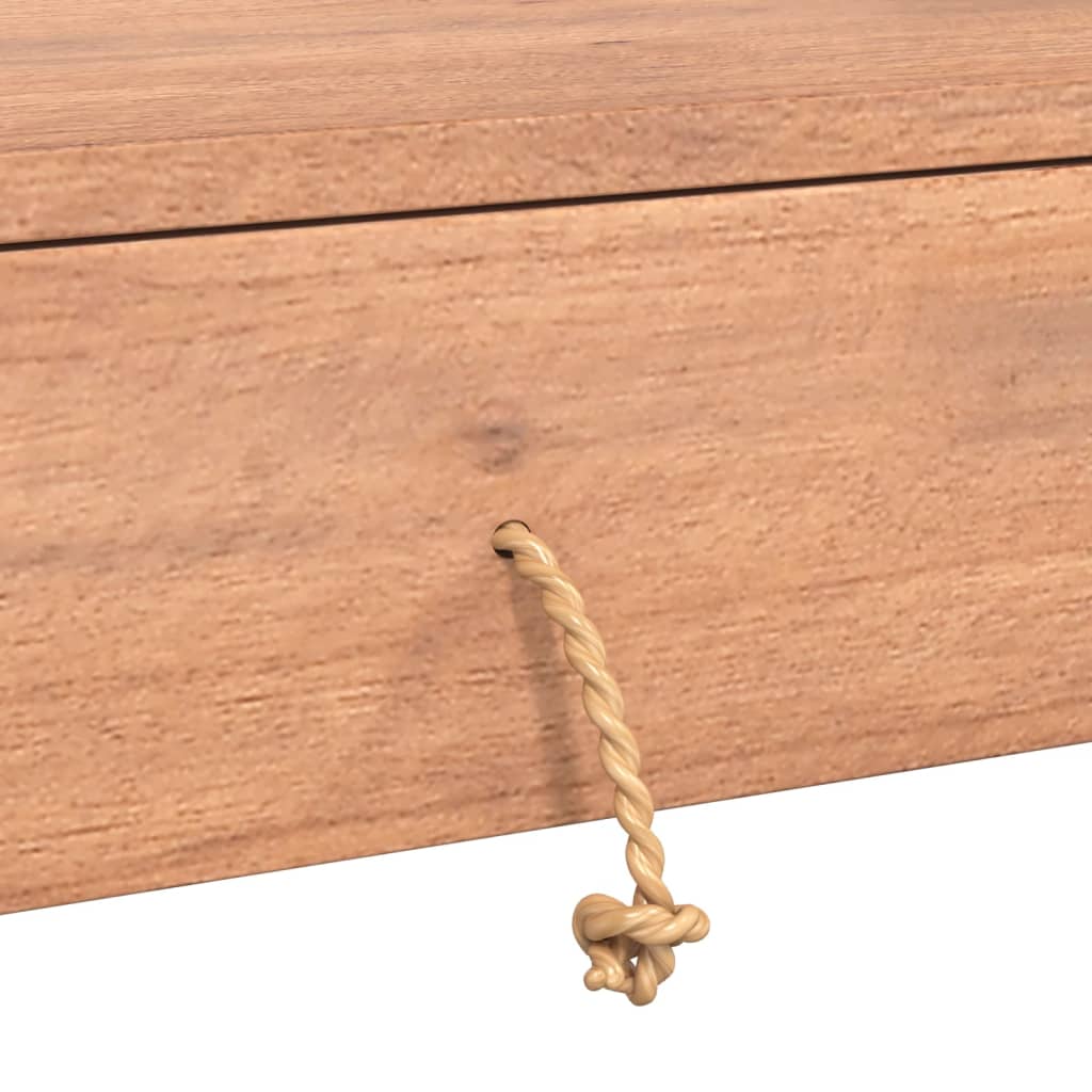 vidaXL Console Table 35.4"x13.8"x29.5" Solid Teak Wood-6