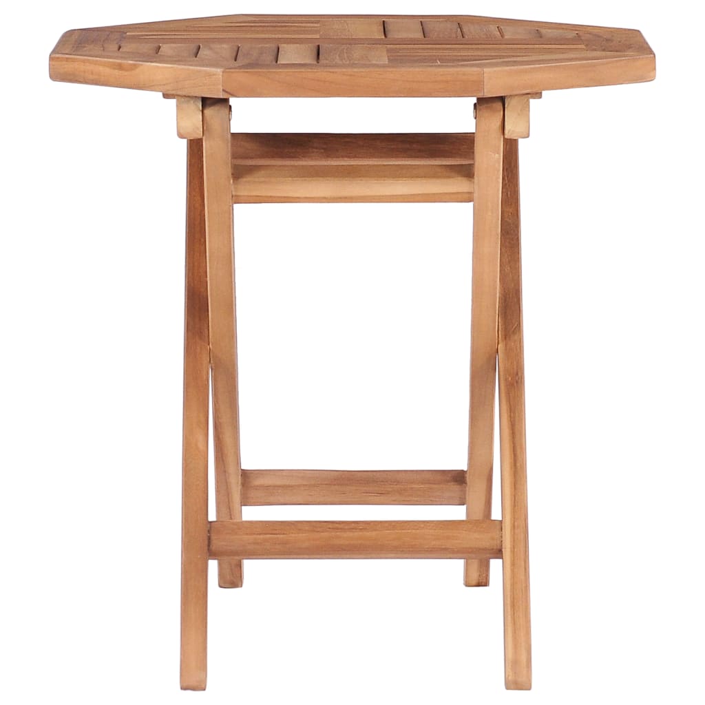 vidaXL Folding Patio Table 17.7"x17.7"x17.7" Solid Teak Wood-2