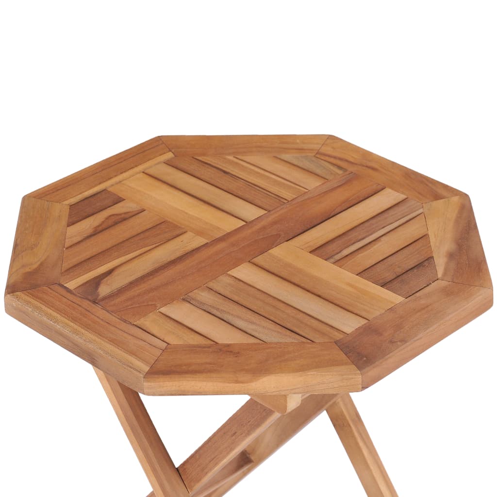 vidaXL Folding Patio Table 17.7"x17.7"x17.7" Solid Teak Wood-4