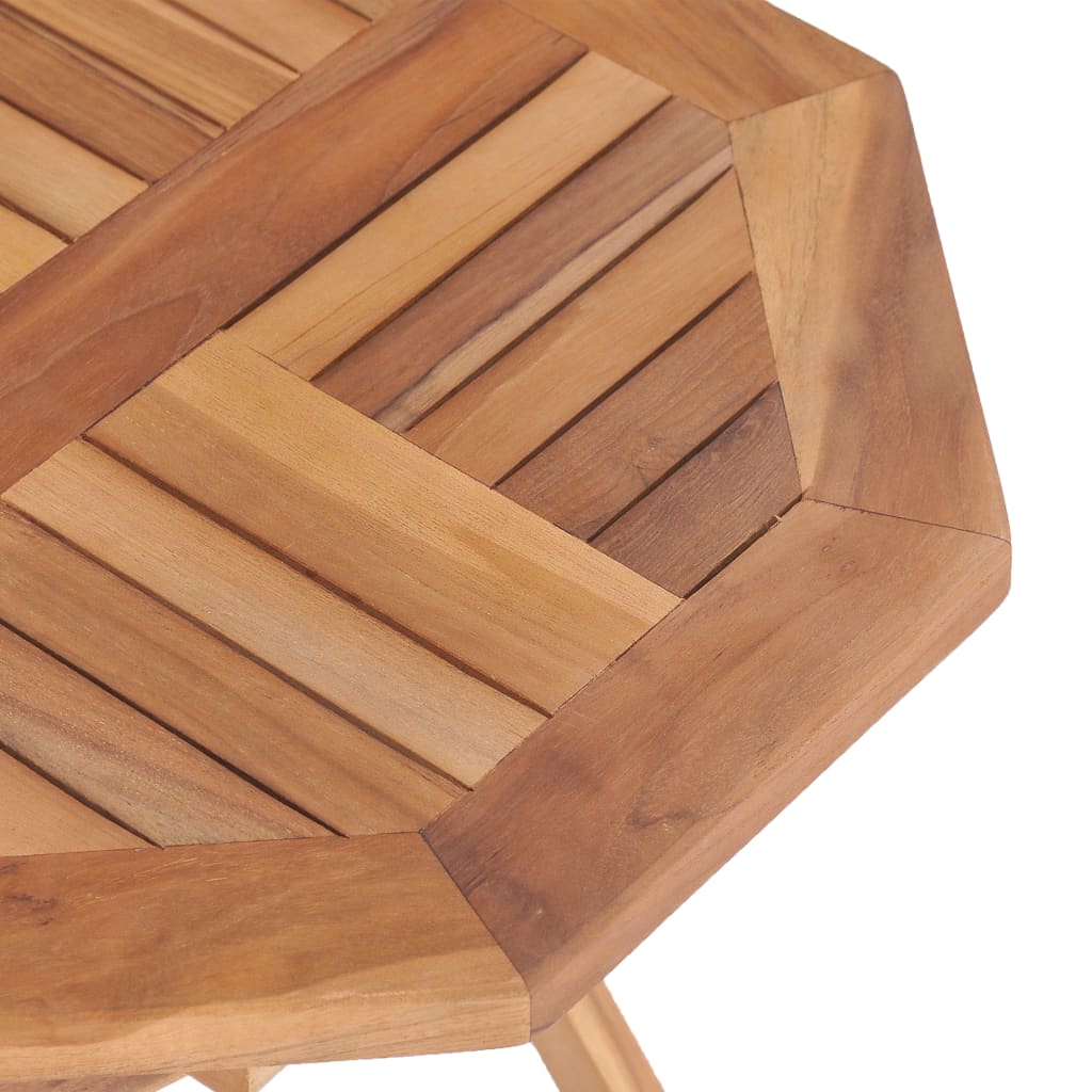 vidaXL Folding Patio Table 17.7"x17.7"x17.7" Solid Teak Wood-5