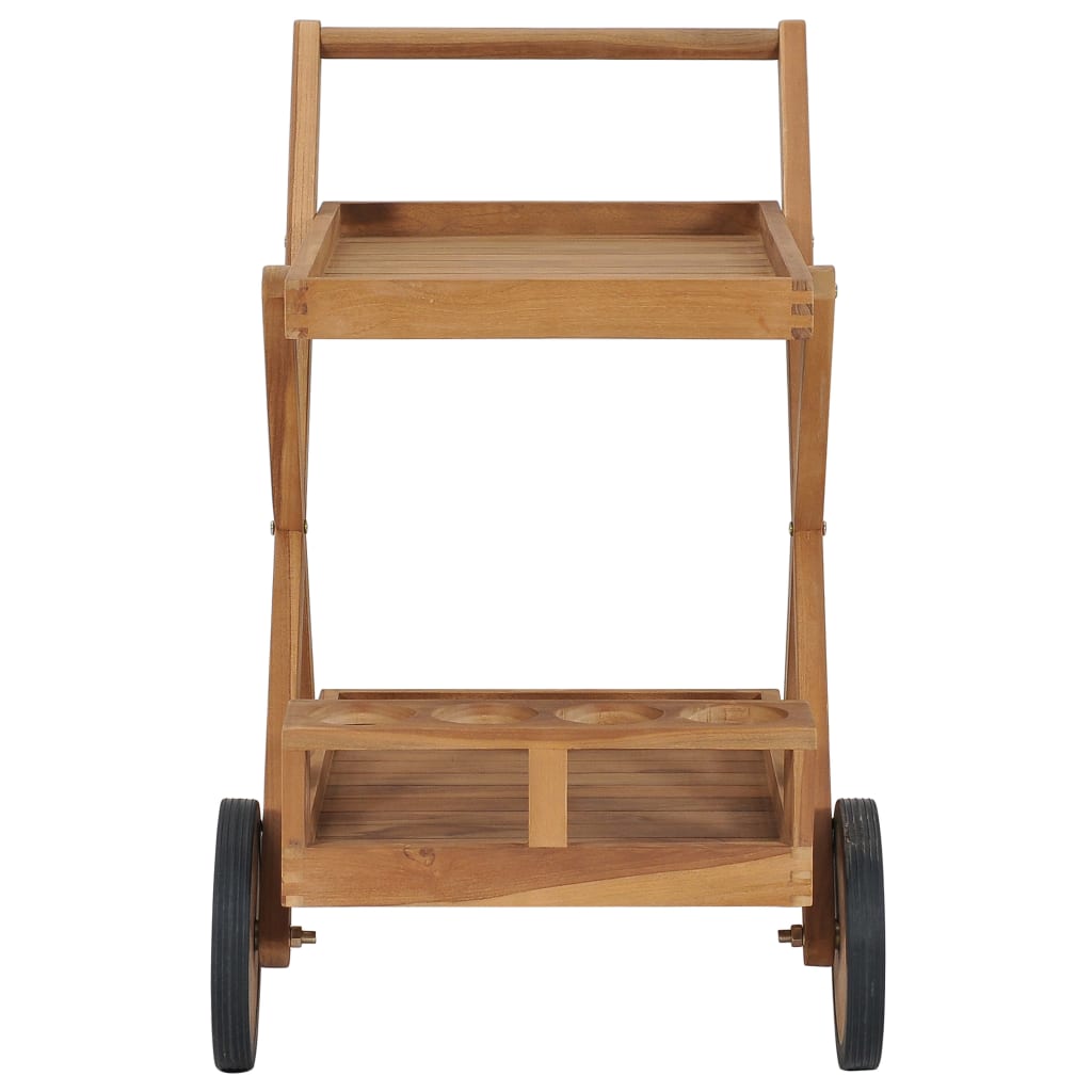 vidaXL Tea Trolley Solid Teak Wood-1