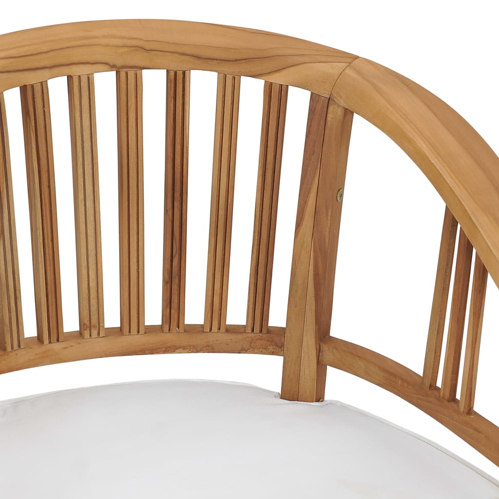 vidaXL Patio Chairs 2 Pcs Patio Dining Chair with Cushions Solid Wood Teak-15