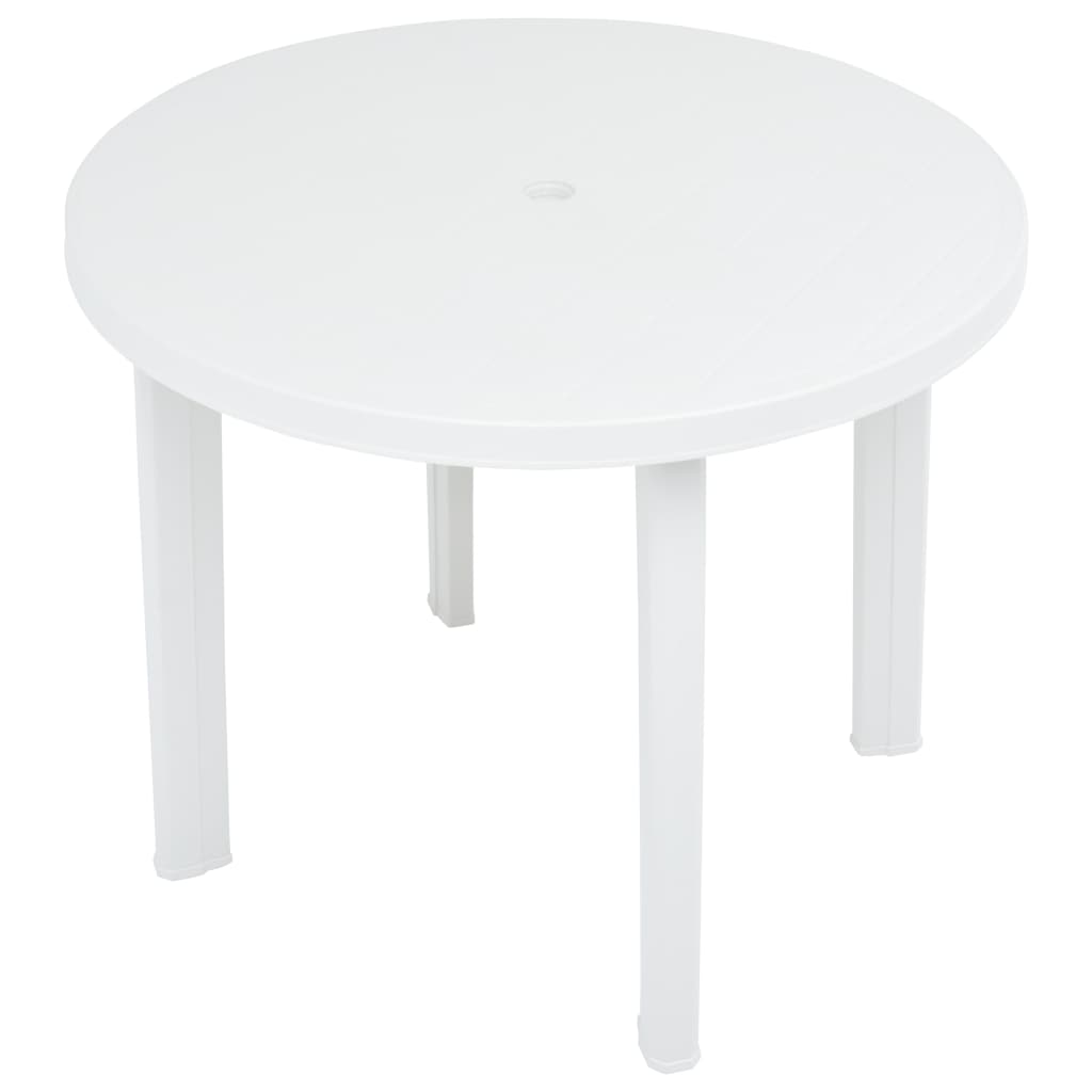 vidaXL Bistro Table Outdoor Side Table Garden Table for Camping Picnic Plastic-5