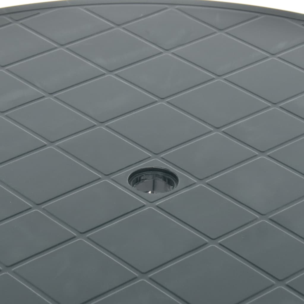 vidaXL Bistro Table Outdoor Side Table Garden Table for Camping Picnic Plastic-4