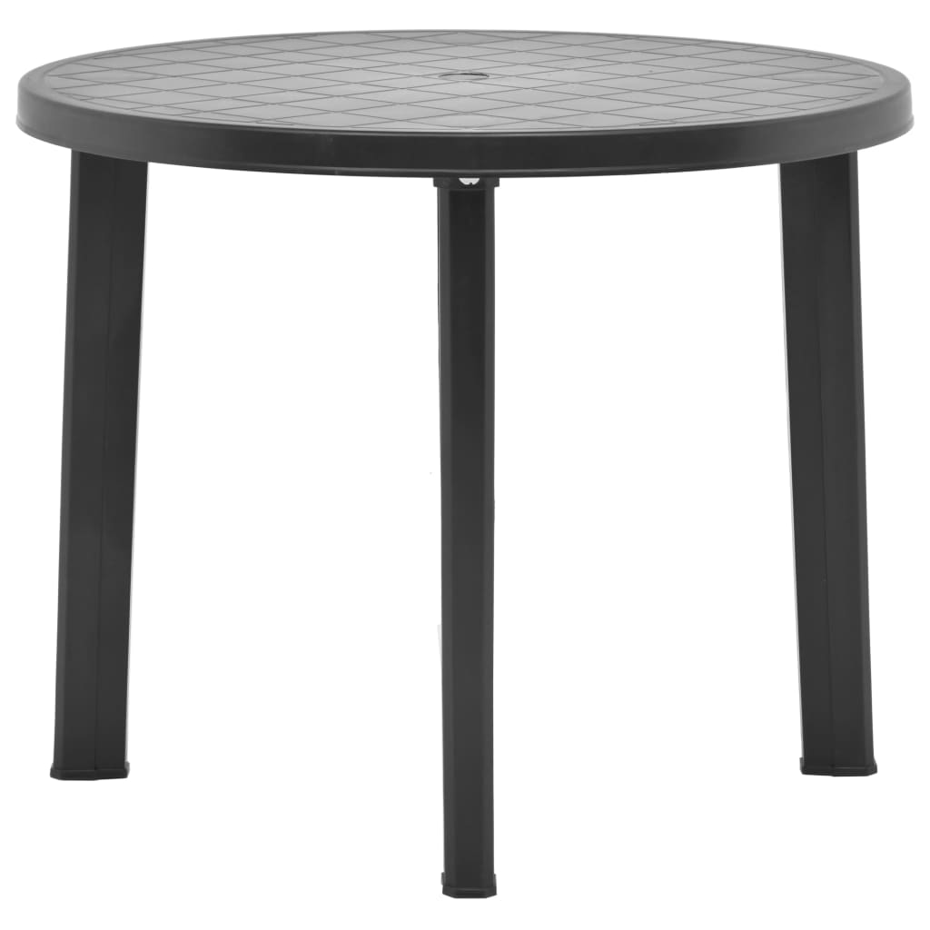 vidaXL Bistro Table Outdoor Side Table Garden Table for Camping Picnic Plastic-7