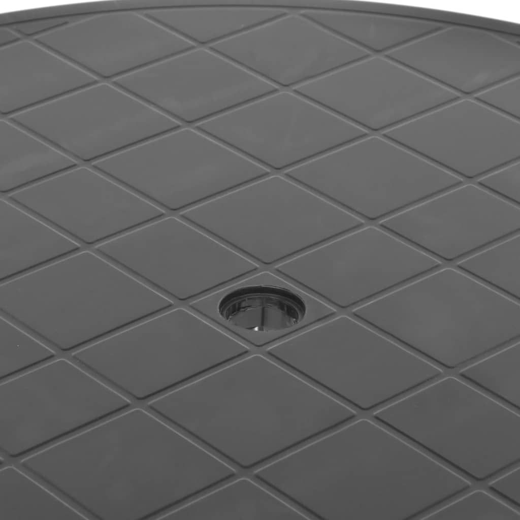 vidaXL Bistro Table Outdoor Side Table Garden Table for Camping Picnic Plastic-8