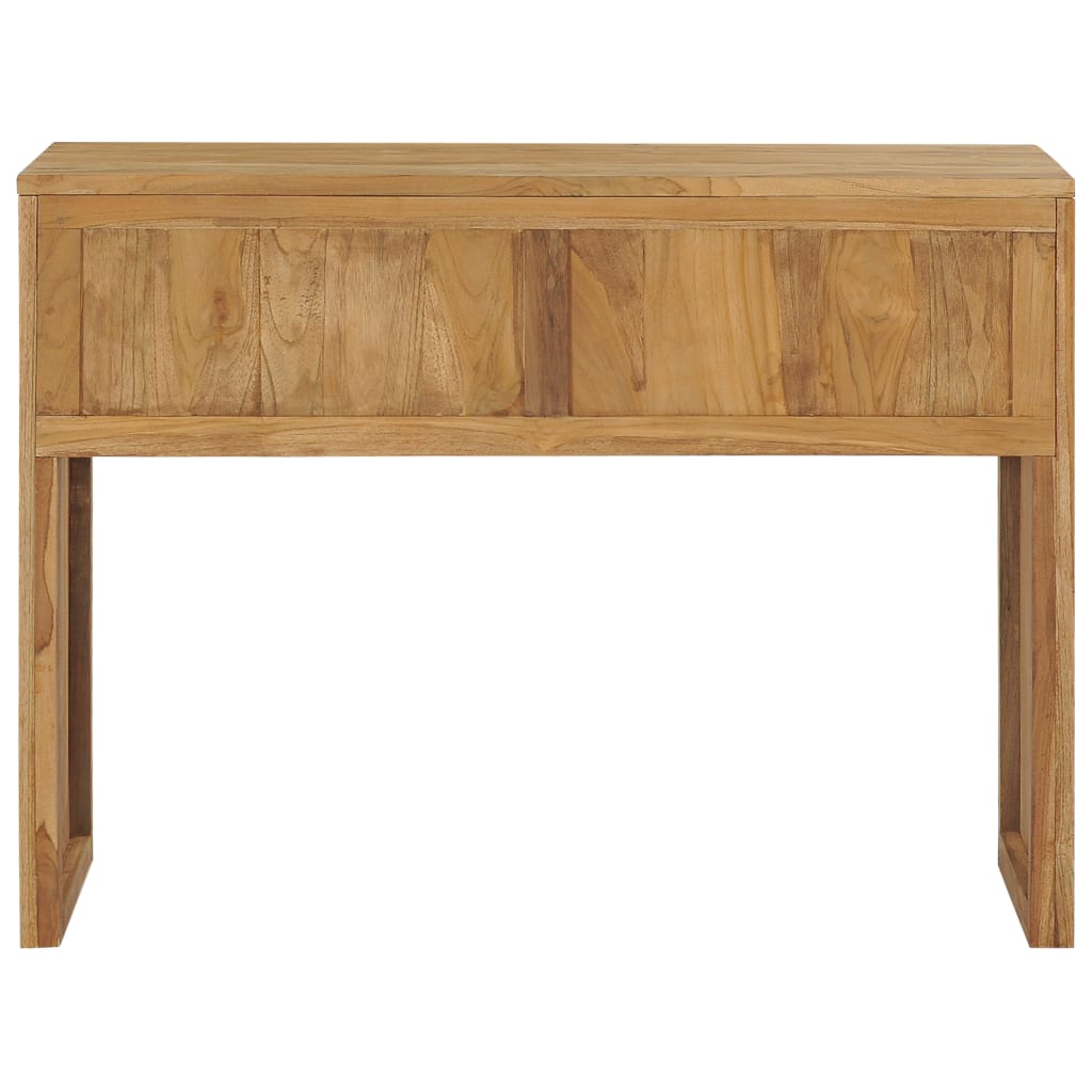 vidaXL Console Table 39.4"x13.8"x29.5" Solid Teak Wood-3