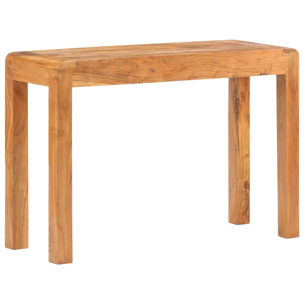 vidaXL Console Table 43.3"x15.7"x29.9" Solid Acacia Wood in Honey Finish-1