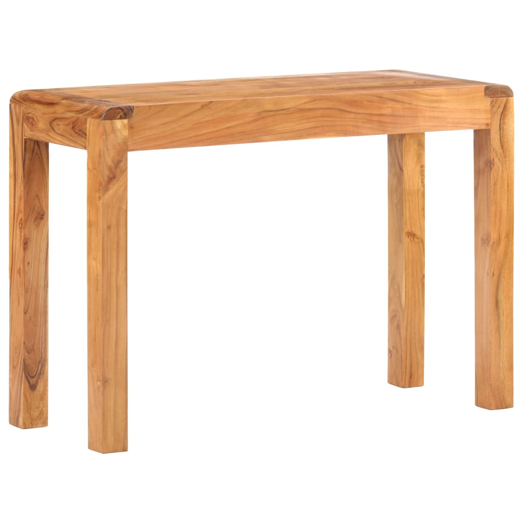 vidaXL Console Table 43.3"x15.7"x29.9" Solid Acacia Wood in Honey Finish-9