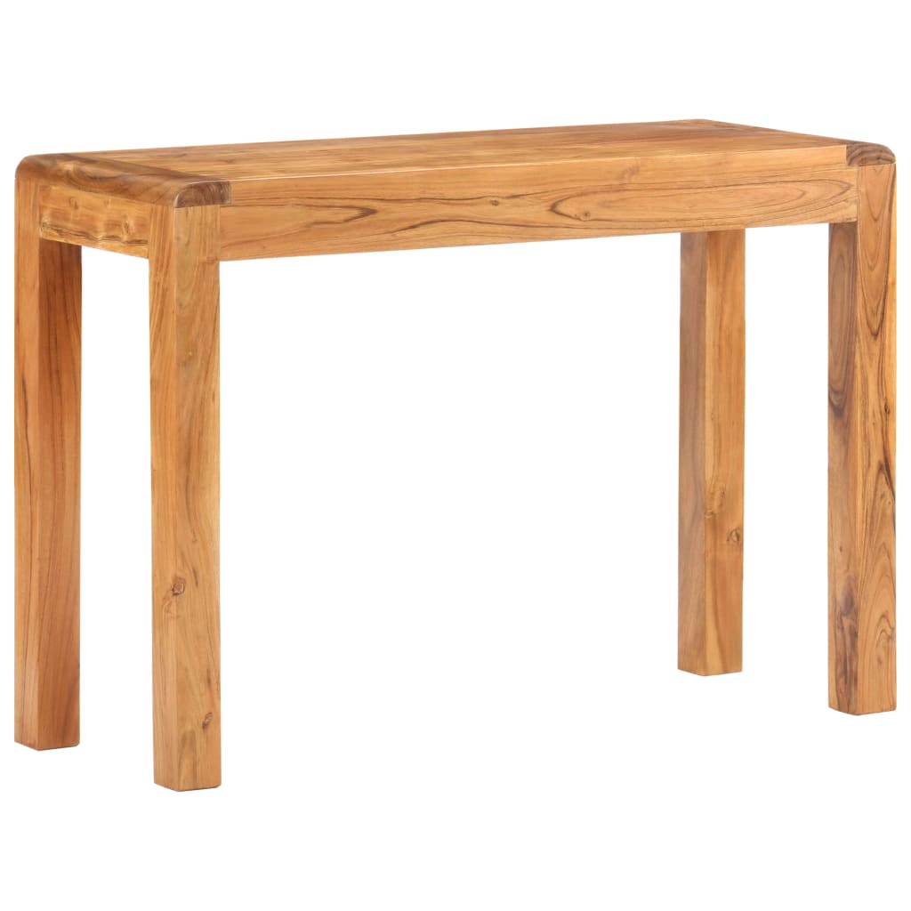 vidaXL Console Table 43.3"x15.7"x29.9" Solid Acacia Wood in Honey Finish-10