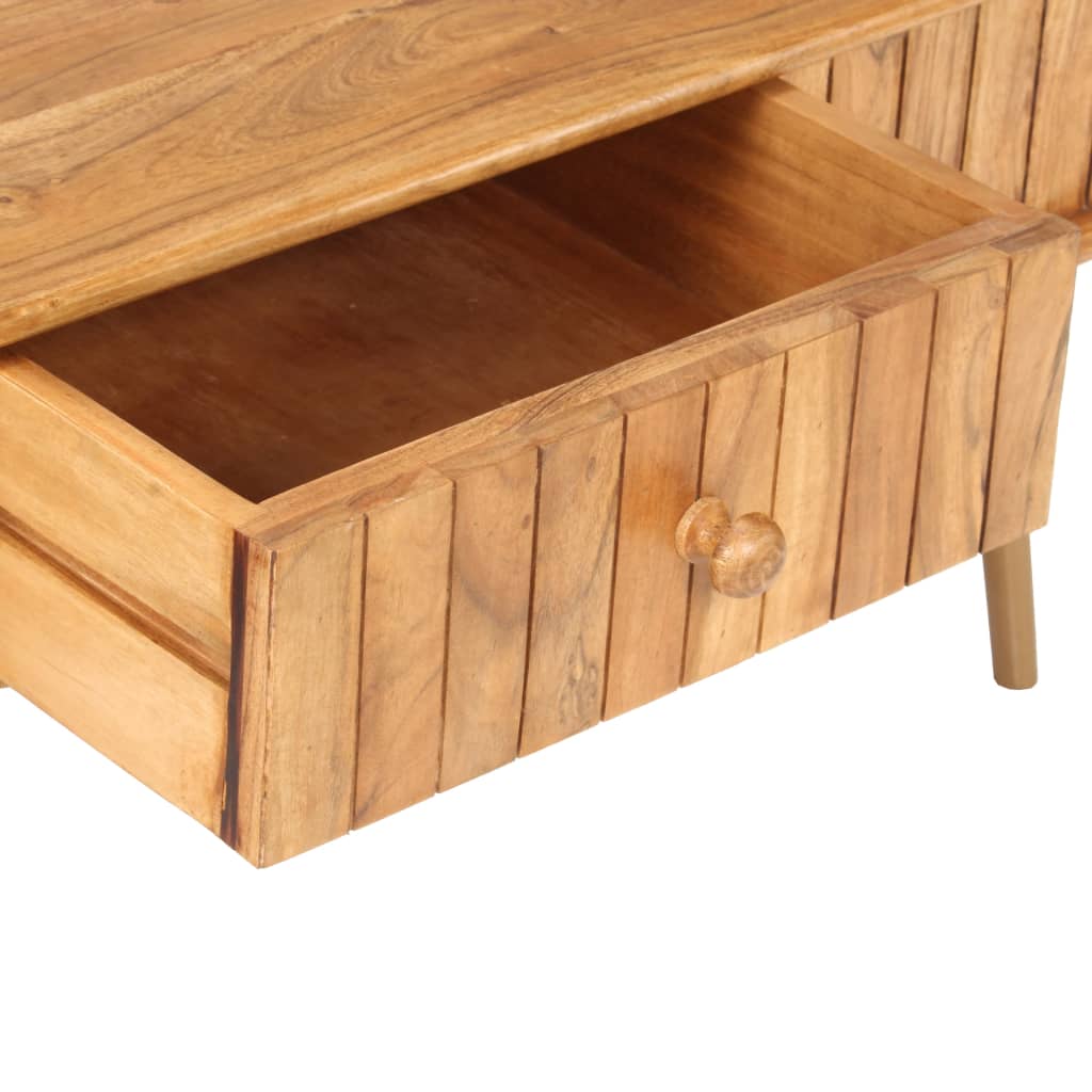 vidaXL Coffee Table 39.4"x19.7"x15.7" Solid Acacia Wood-8