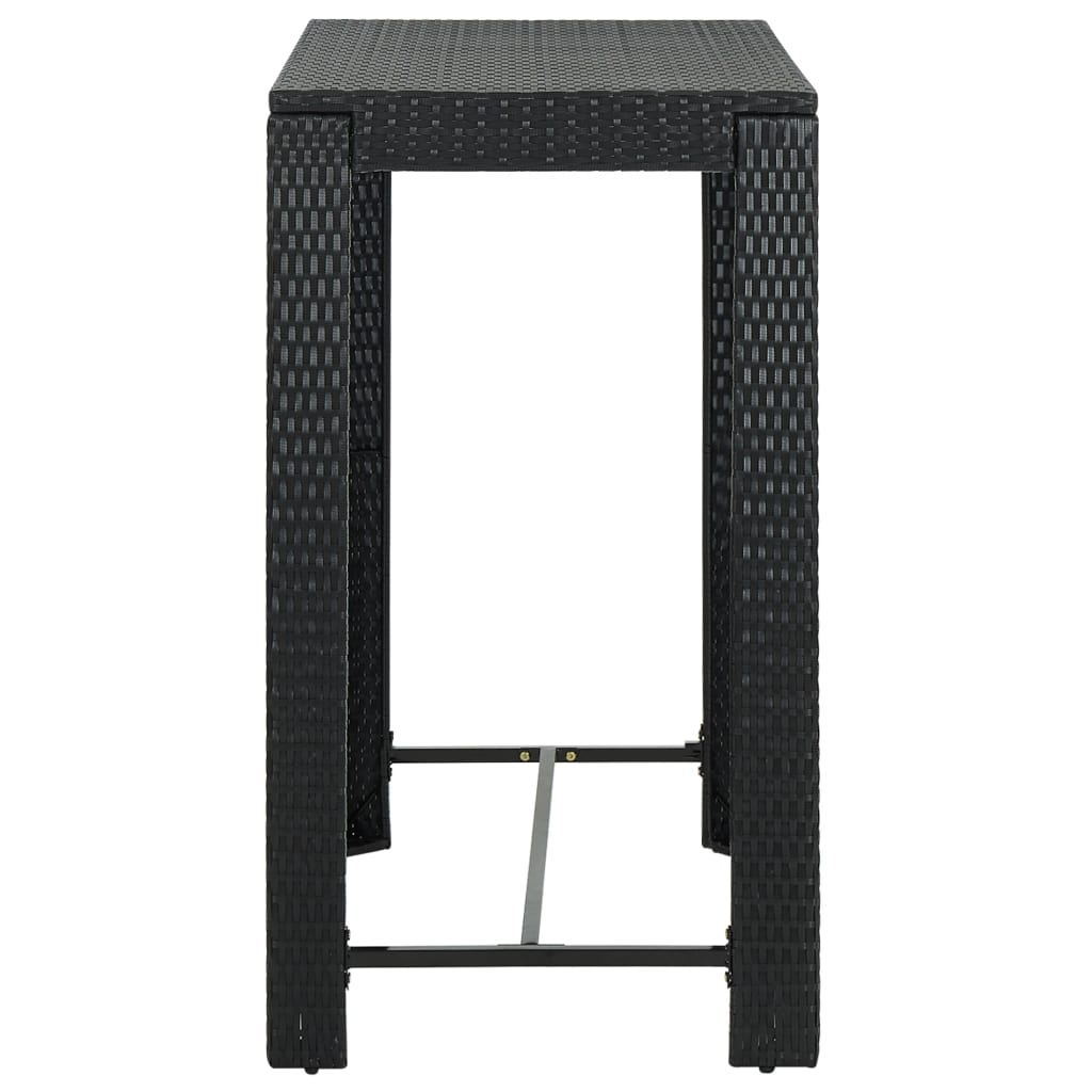 vidaXL Bar Table Outdoor Pub Table for Balcony Porch Garden Deck PE Rattan-22