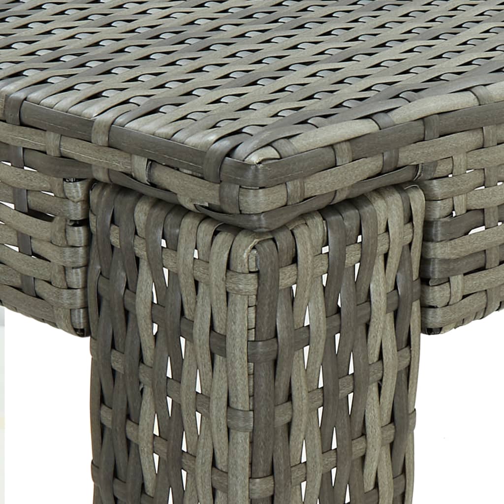 vidaXL Bar Table Outdoor Pub Table for Balcony Porch Garden Deck PE Rattan-40