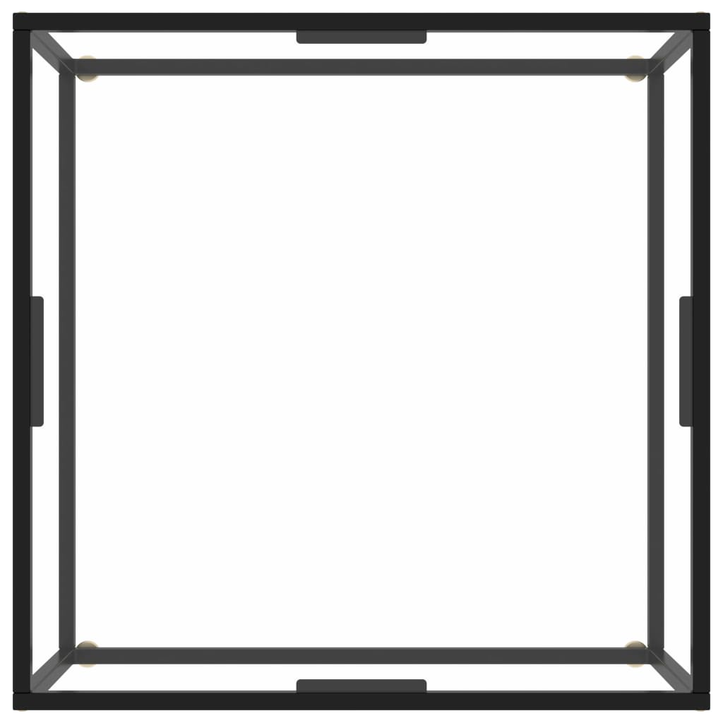 vidaXL Coffee Table End Table Living Room Accent Sofa Table Tempered Glass-28