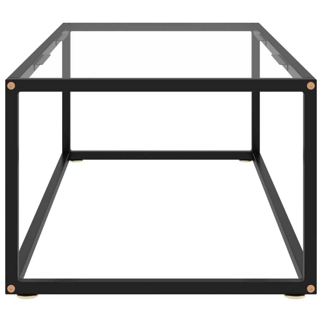 vidaXL Coffee Table End Table Living Room Accent Sofa Table Tempered Glass-79