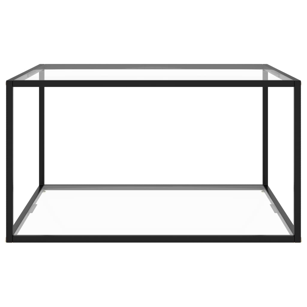 vidaXL Coffee Table End Table Living Room Accent Sofa Table Tempered Glass-42