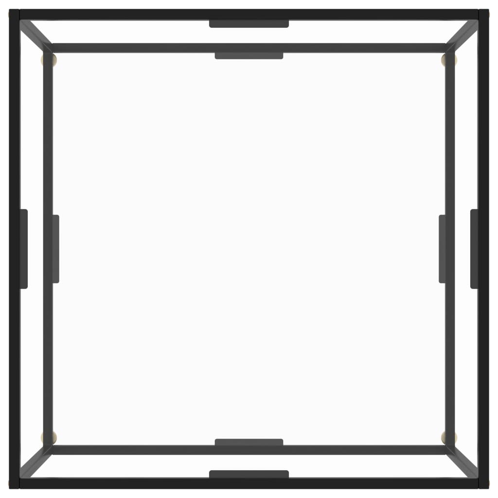 vidaXL Coffee Table End Table Living Room Accent Sofa Table Tempered Glass-50