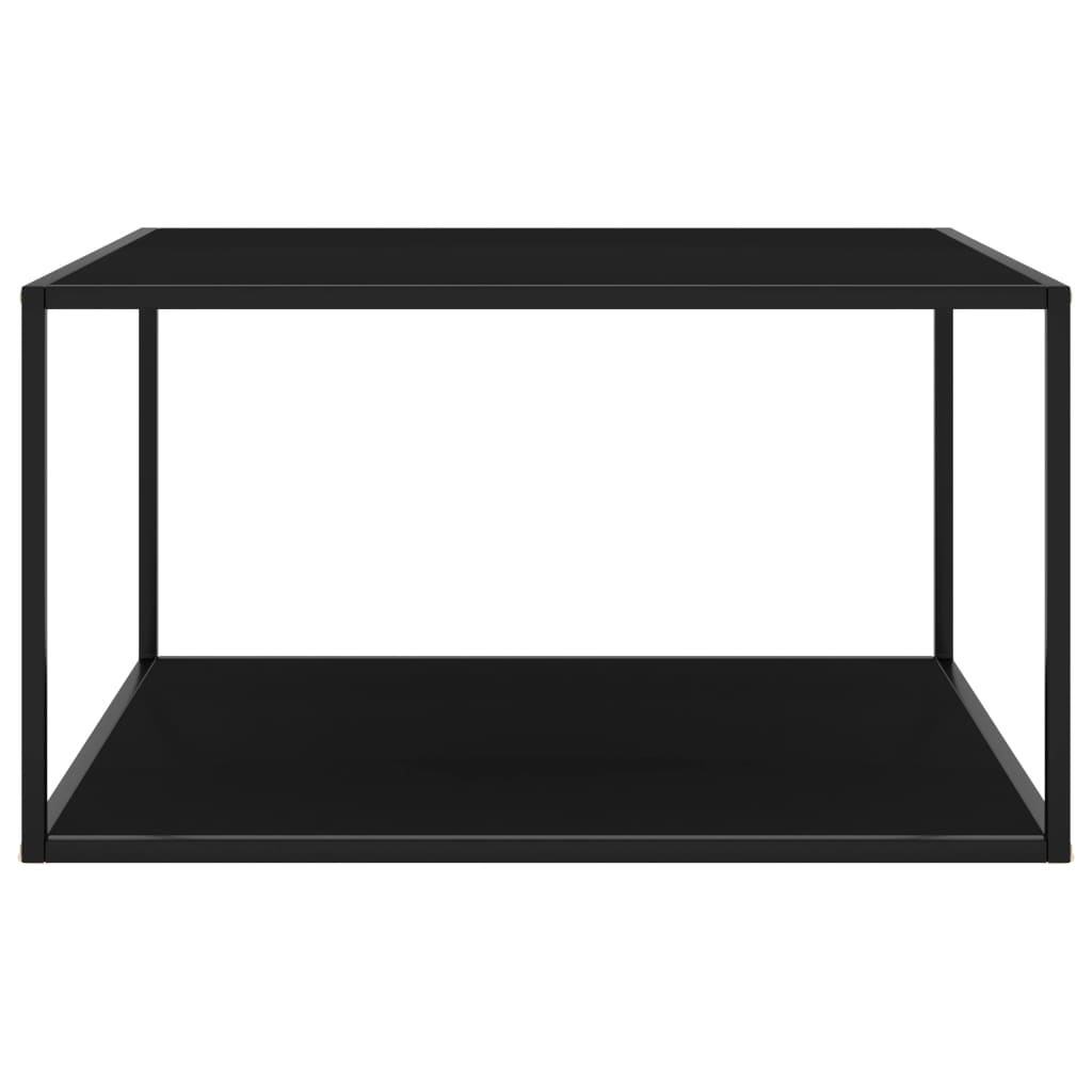 vidaXL Coffee Table End Table Living Room Accent Sofa Table Tempered Glass-12