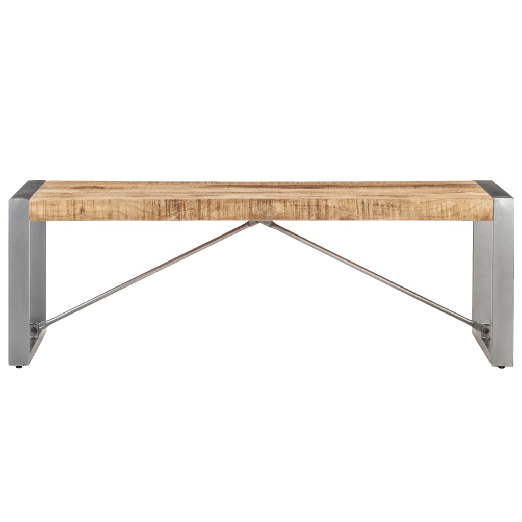 vidaXL Coffee Table 47.2"x23.6"x15.7" Rough Mango Wood-0
