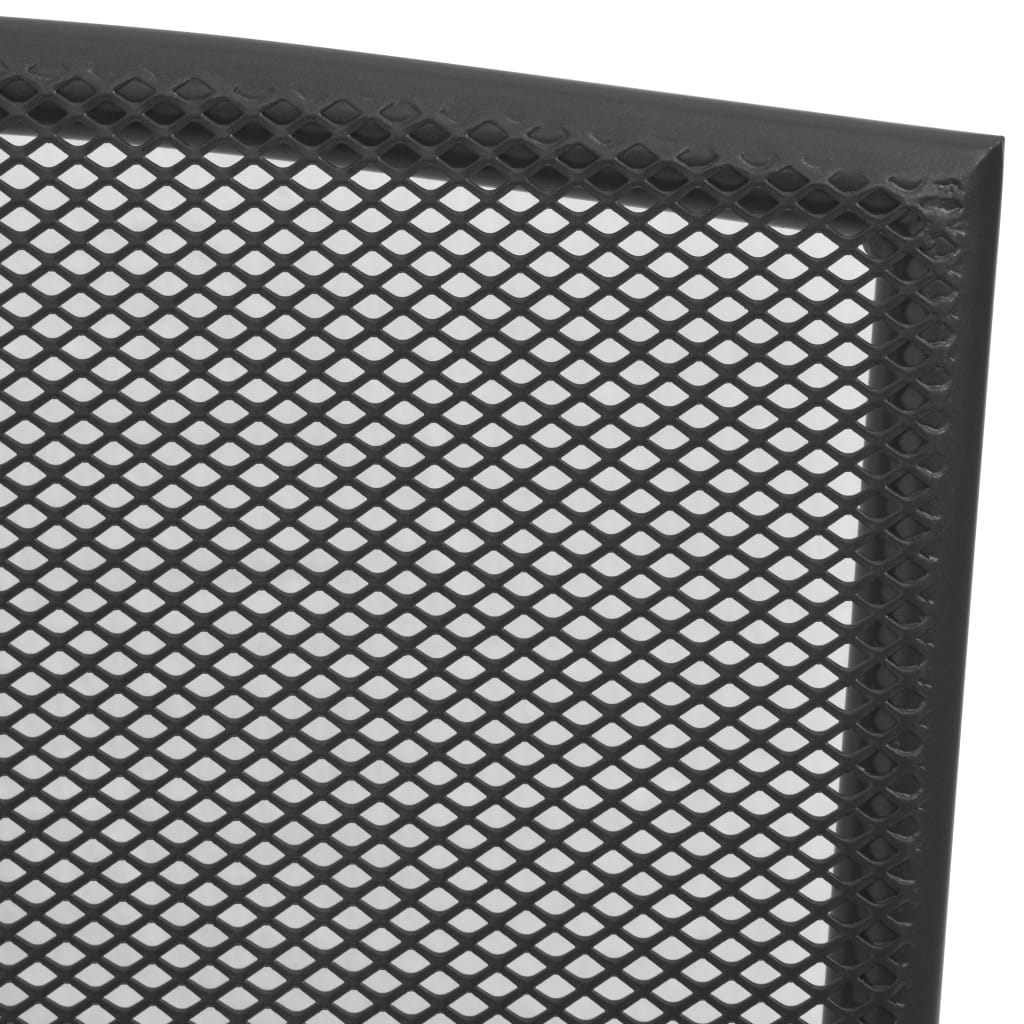 vidaXL Patio Chairs 4 pcs Mesh Design Anthracite Steel-3