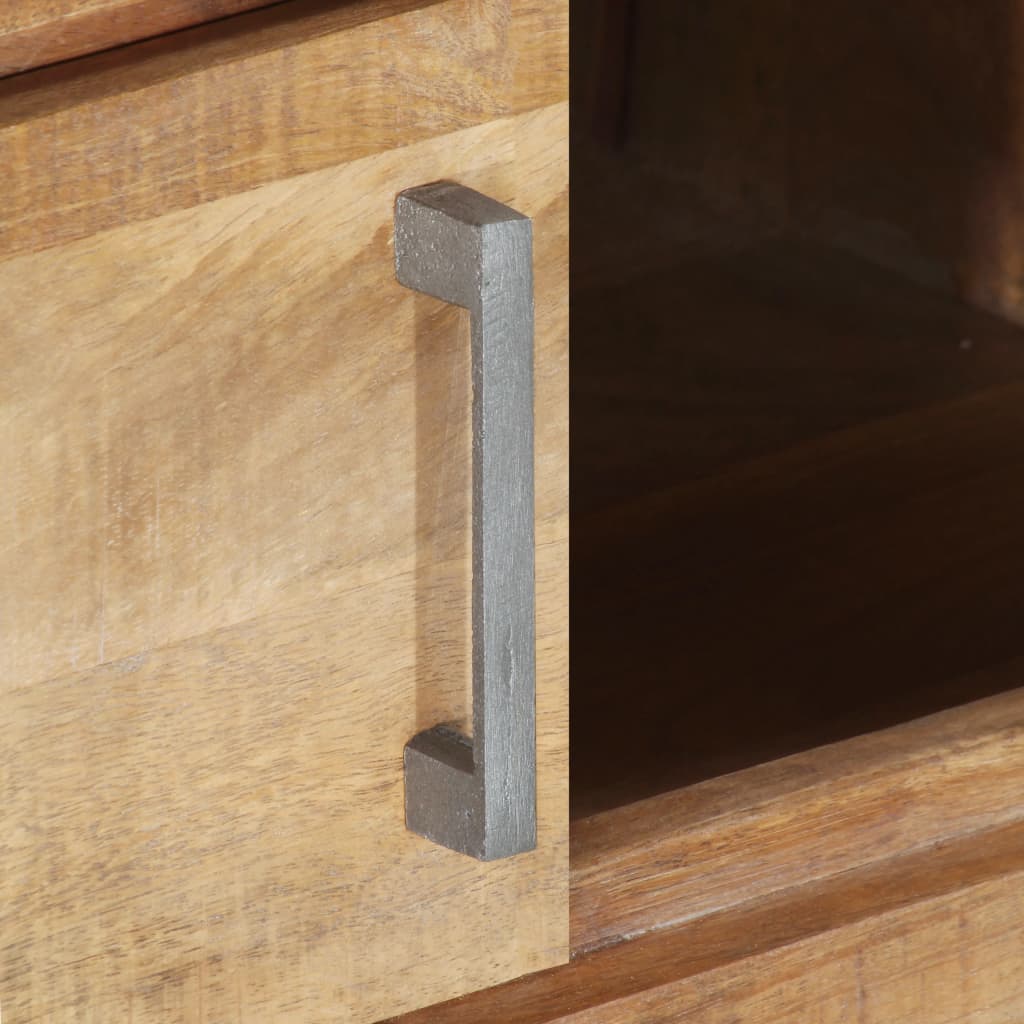 vidaXL Coffee Table 37.4"x19.7"x15.7" Rough Mango Wood-3